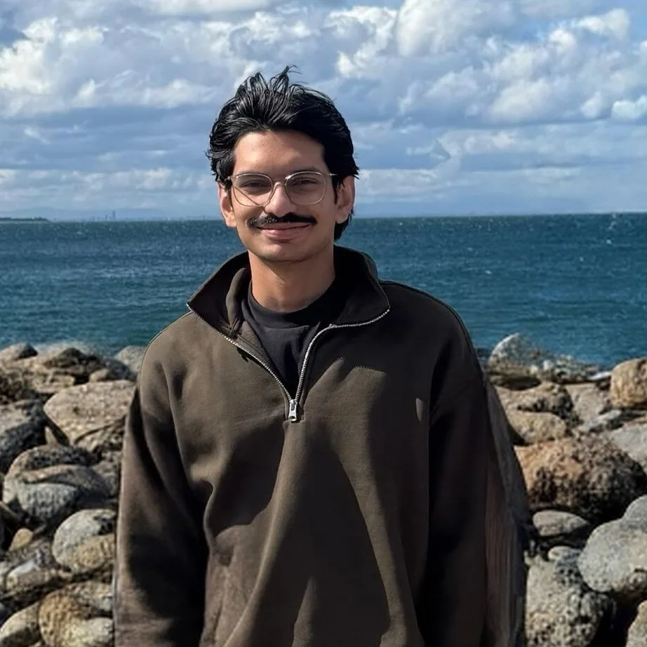 Abbas Ali Khan on the coast in Melbourne, Australia.